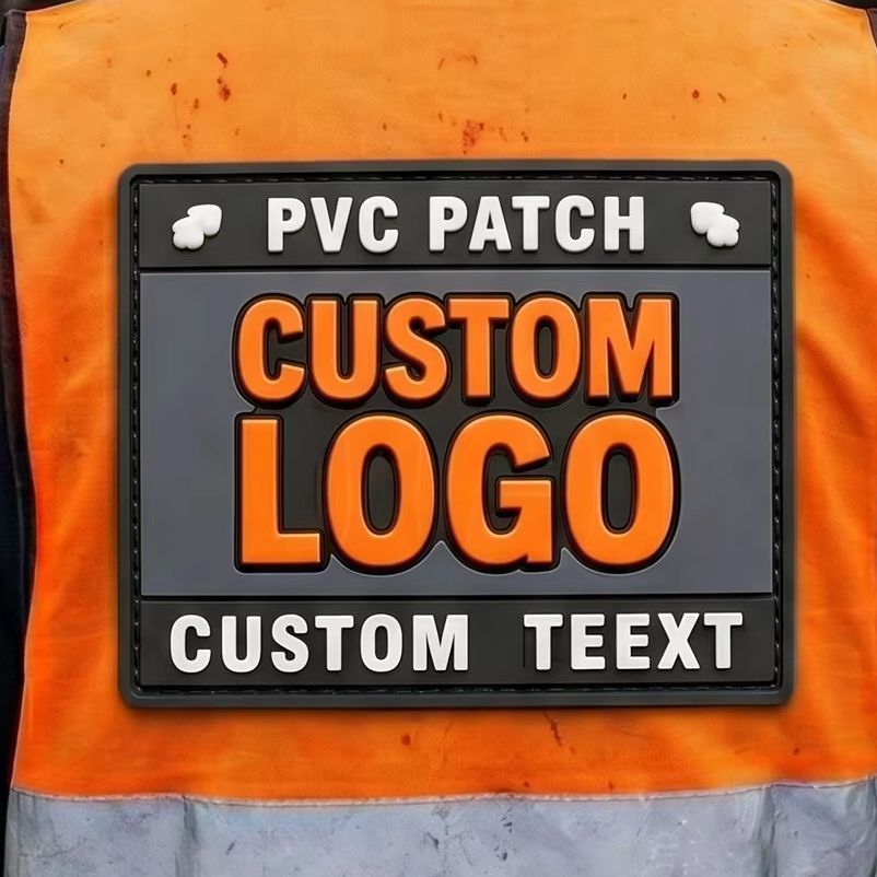 Velcro Hook Loop - Patch de PVC Personalizado com Logo,
