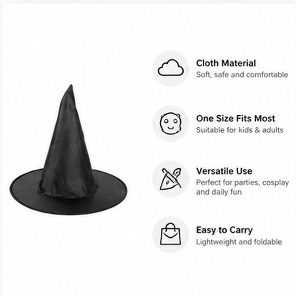 8 peças de chapéu de bruxa par - Easy Cosplay Prop avaliação e preço