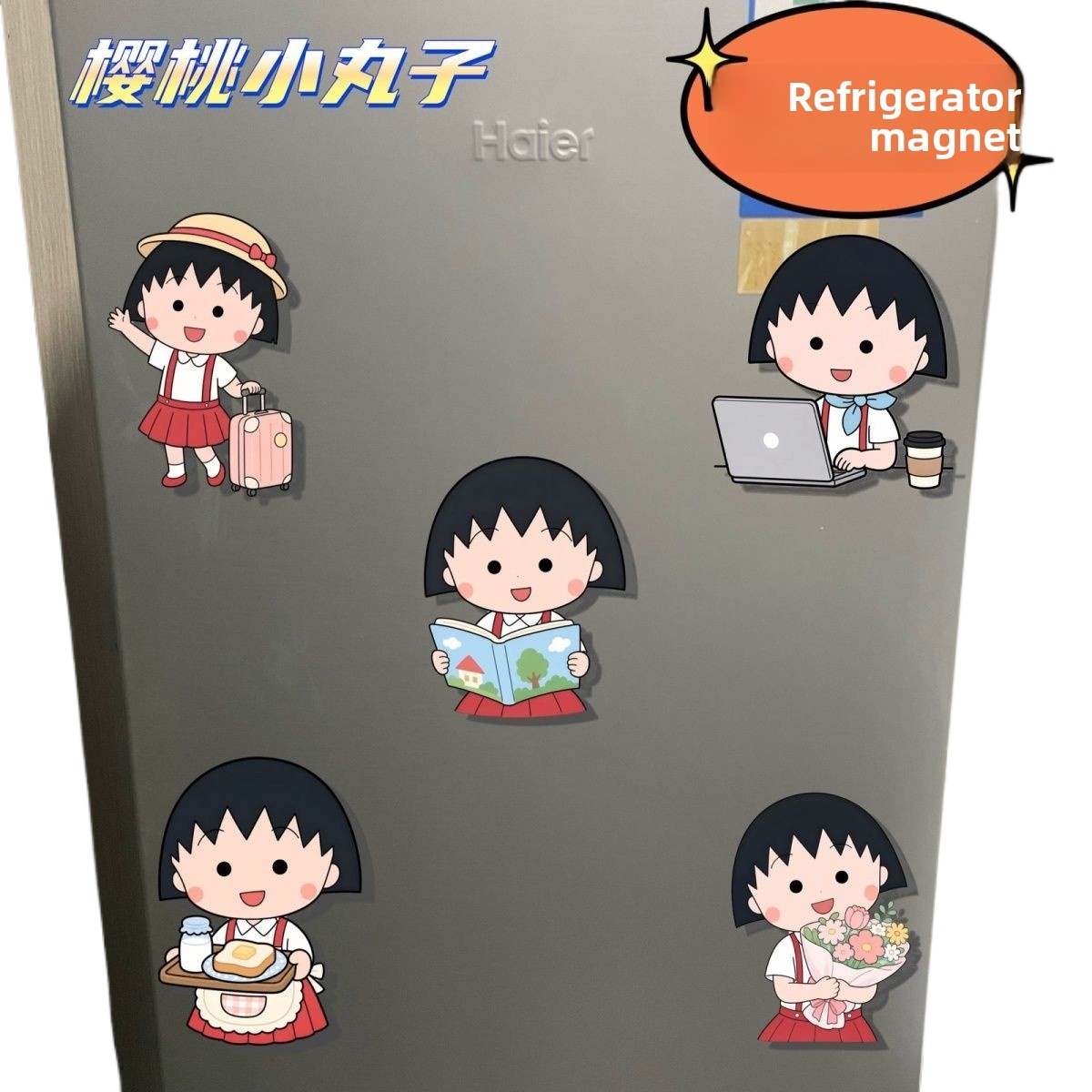 Ímã de geladeira Chibi Maruko- - Acrylic Cosplay Prop avaliação e preço